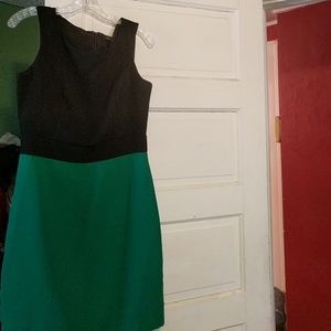 Banana Republic size 8 green and black dress